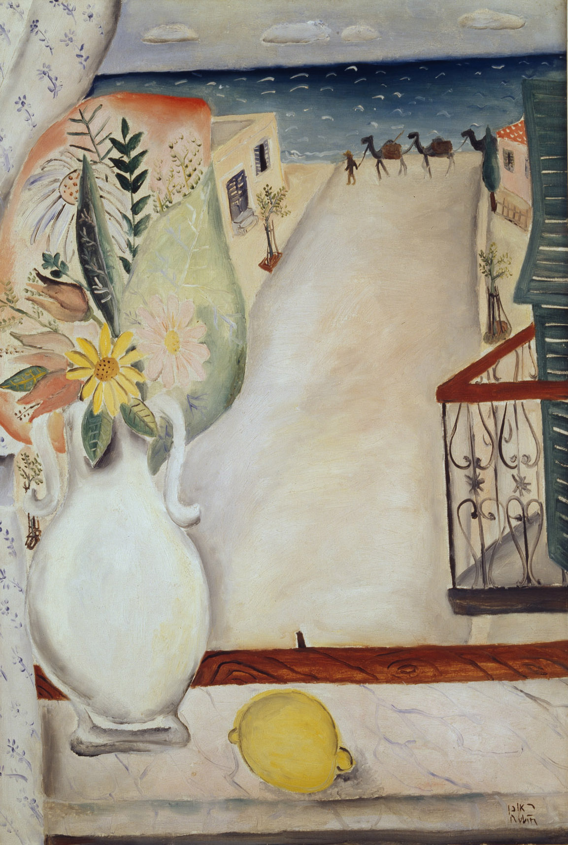 פרחים על חלוני, 1924